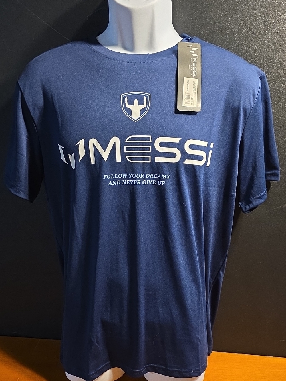 Men’s MESSI Navy Graphic Tee - Follow Your Dreams